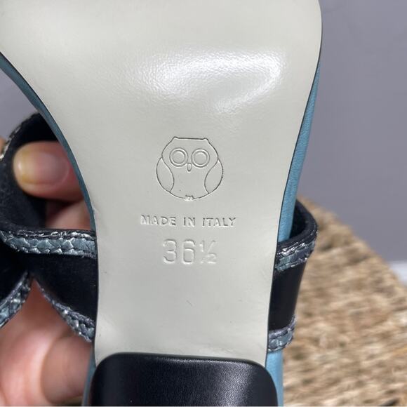 JASON WU Snakeskin Leather Strappy Heels Womens Size 36.5 Italy Party Elevated - Picture 7 of 9